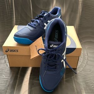 Brand new in box ASICS gel-game 8GS tennis court shoes, big kids size 6